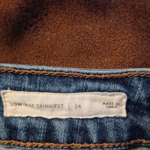 PACSUN, DISTRESSED, LOW RISE, SKINNIEST, STRETCH JEANS W24X36 - Picture 8 of 10